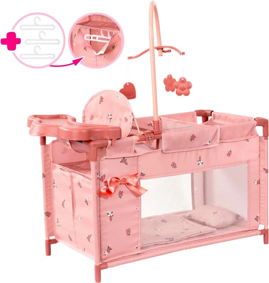 Bayer Puppenbett Multibett mit integriertem Hochstuhl, Wickelablage und Mobile - Bild 2