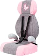 Bayer Puppen Autositz Deluxe Grau/Rosa mit Schmetterlings-Motiv Bild 2