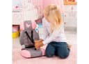 Bayer Puppen Autositz Deluxe Grau/Rosa mit Schmetterlings-Motiv Bild 4