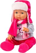 Bayer Puppenkleidung Winterjacke 42-46 cm Set 6-tlg. Rosa/Grau Bild 1