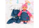 Bayer Puppenkleidung Set 7-tlg. Blau Jeansstoff 42-46 cm Bild 4