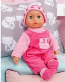 Bayer Babypuppe First Words Baby pink mit Sound und Schlafaugen Bild 4