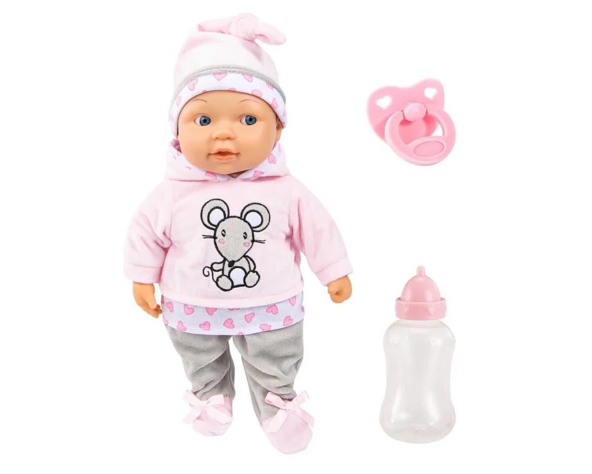 Bayer Babypuppe Lisa Magic Eyes 38 cm Rosa - Bild 2