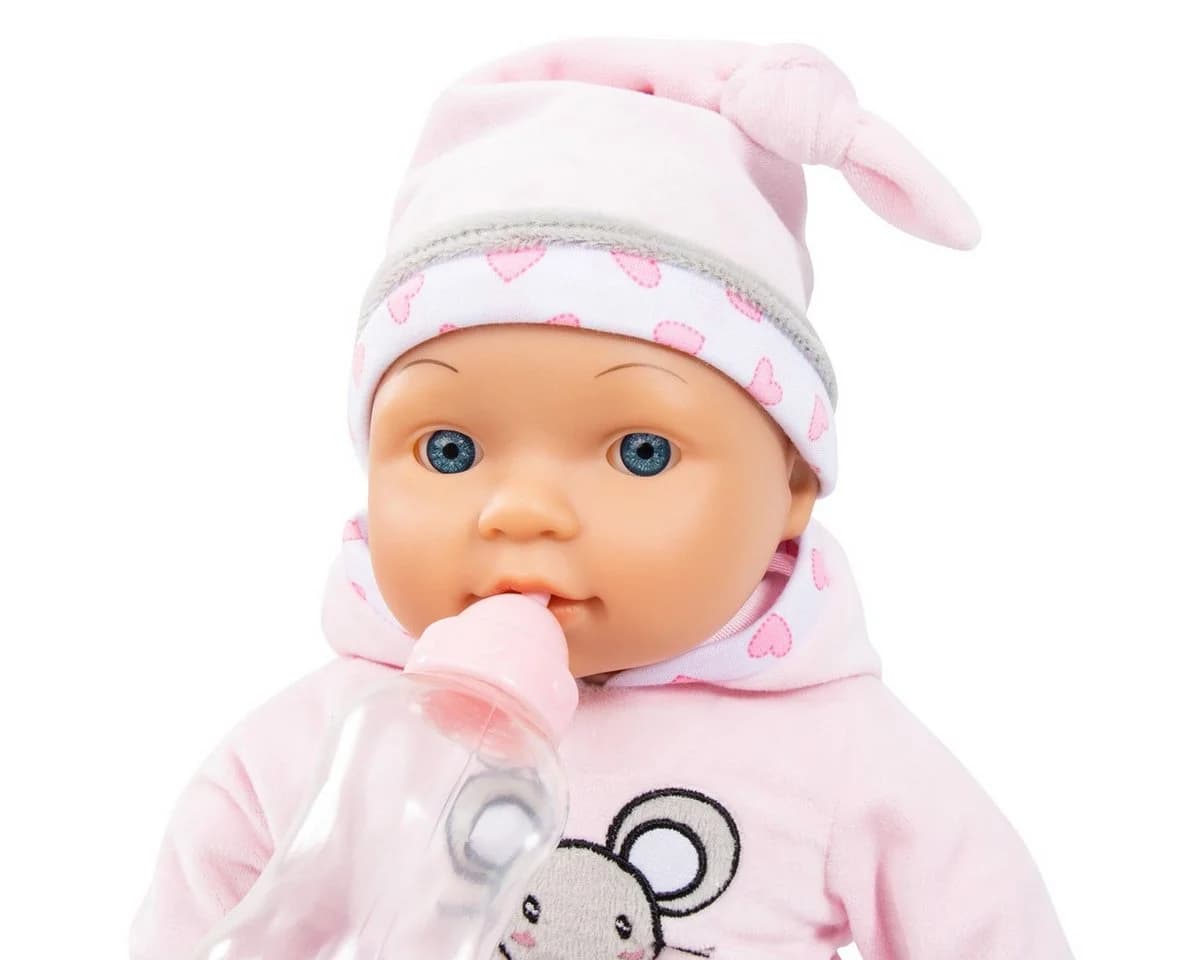 Bayer Babypuppe Lisa Magic Eyes 38 cm Rosa - Bild 3