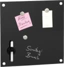 Zeller Present Memoboard Glas Schwarz Beschreibbar Magnetisch Bild 2