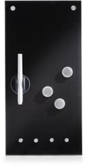 ZELLER PRESENT Glas-Magnettafel Schwarz mit Haken Bild 2