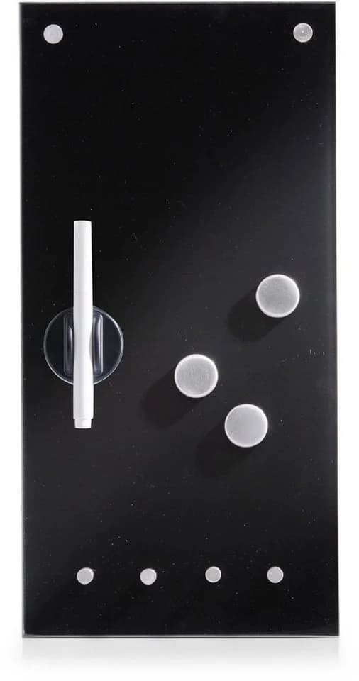 ZELLER PRESENT Glas-Magnettafel Schwarz mit Haken - Bild 2