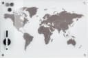 Zeller Present Pinnwand Worldmap Glas 60x40 Bild 1
