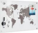 Zeller Present Pinnwand Worldmap Glas 60x40 Bild 2