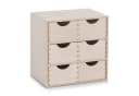 Zeller Present Aufbewahrungsbox Birke 6 Schubladen Massivholz Bild 1