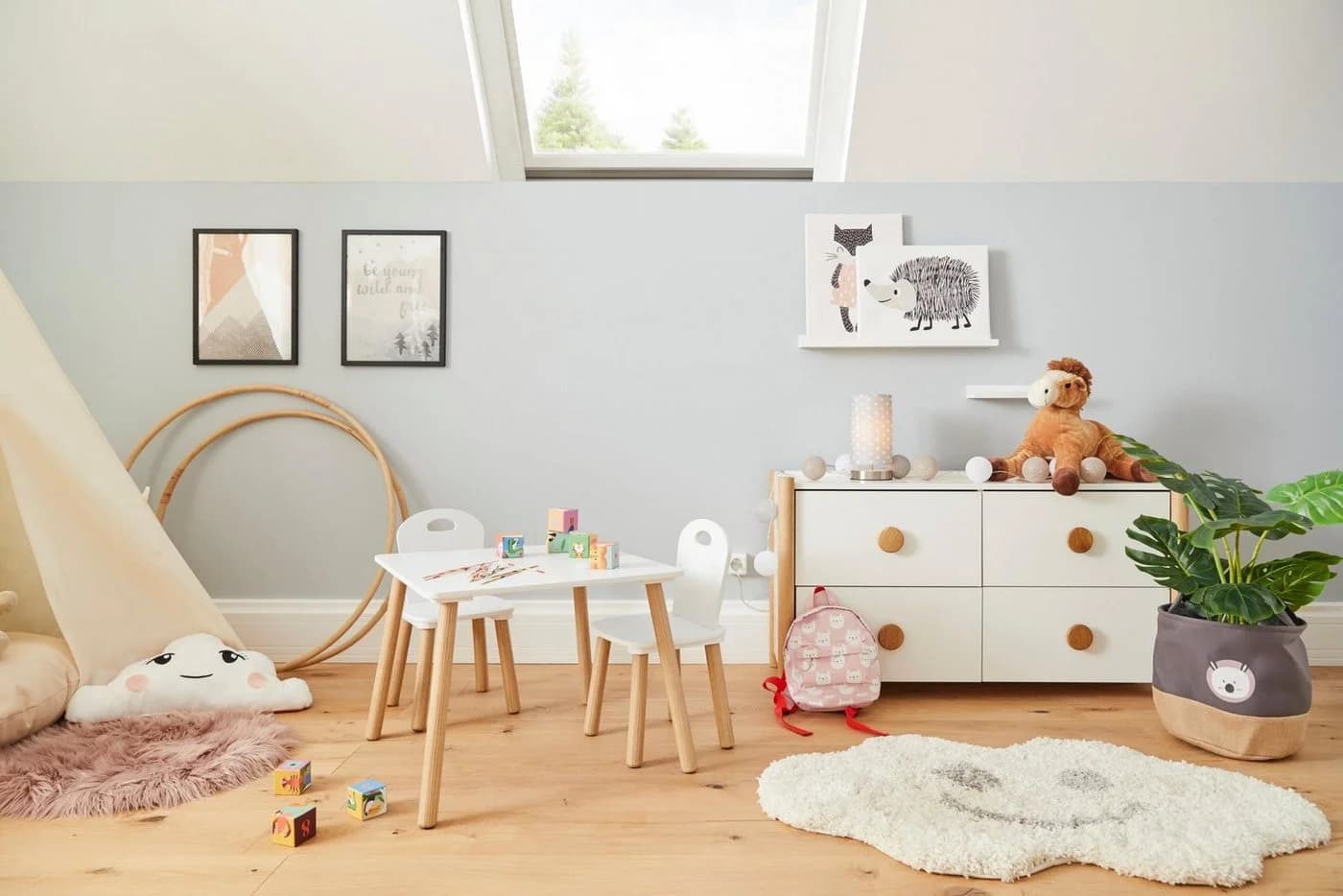 Zeller Present Kindersitzgruppe Scandi 3-tlg. Weiß MDF - Bild 5