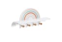 Zeller Present Wandgarderobe Rainbow Bunt mit 4 Haken und Ablage Bild 3