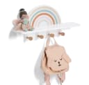 Zeller Present Wandgarderobe Rainbow Bunt mit 4 Haken und Ablage Bild 4