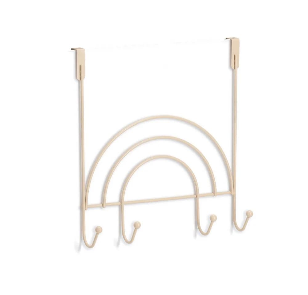 Zeller Present Türhänger Rainbow mit 4 Haken Beige Metall - Bild 2