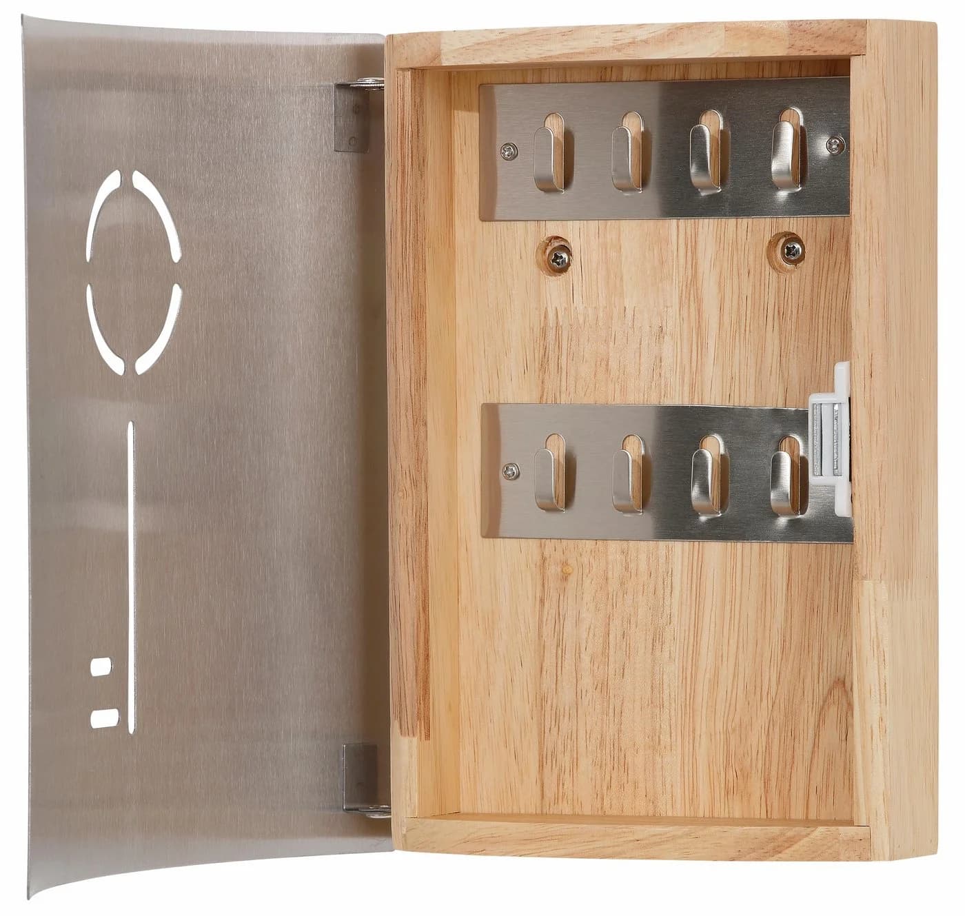 Schlüsselkasten ZELLER PRESENT Natur/Silber Bambus Massivholz - Bild 3