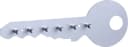 Zeller Present Schlüsselbrett Grau Aluminium mit 6 Haken Bild 2