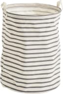 ZELLER PRESENT Wäschetasche Stripes Grau Modern Bild 1