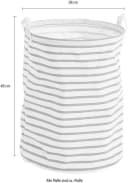 ZELLER PRESENT Wäschetasche Stripes Grau Modern Bild 3