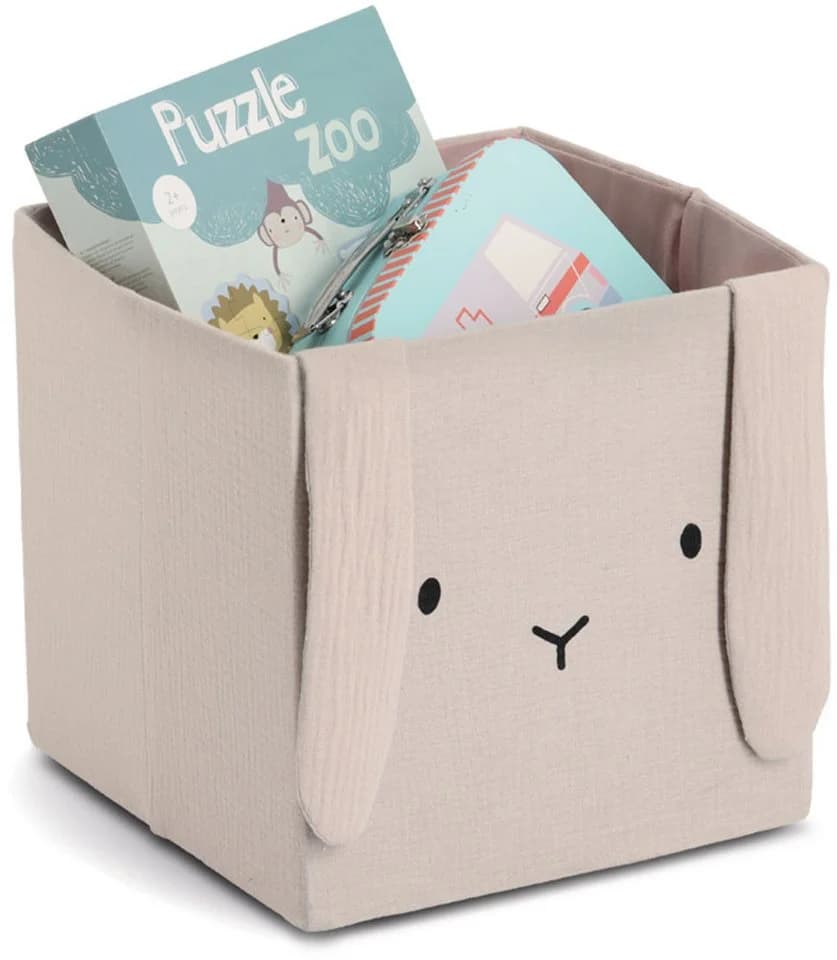 Zeller Present Aufbewahrungsbox Hase Beige Musselin