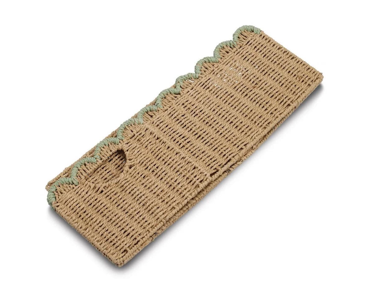 Zeller Present Aufbewahrungskorb Papiergeflecht Mint Faltbar - Bild 3