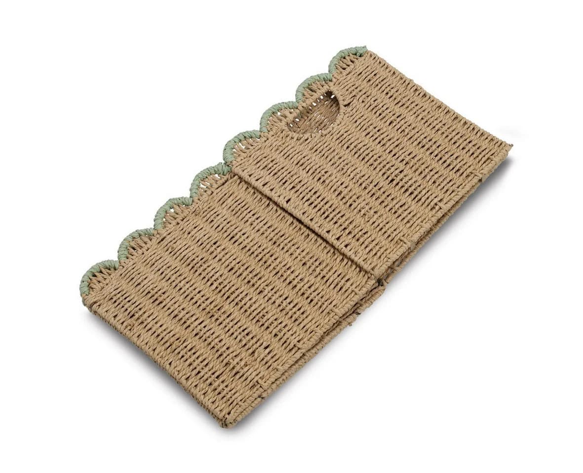 Zeller Present Aufbewahrungskorb Papiergeflecht Mint Faltbar - Bild 3