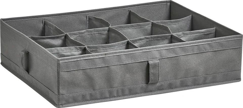 ZELLER PRESENT Organizer 12 Fächer Grau Faltbar Aufbewahrungsbox - Bild 2