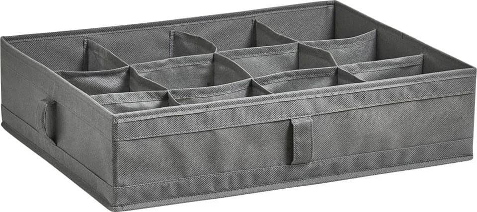 ZELLER PRESENT Organizer 12 Fächer Grau Faltbar Aufbewahrungsbox - Bild 3