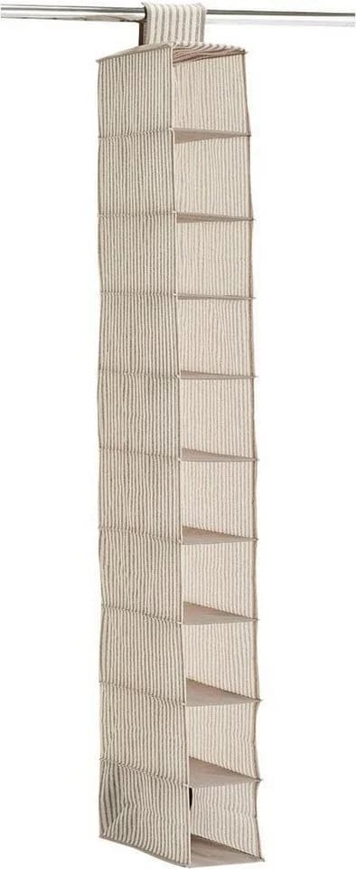 ZELLER PRESENT Hängeorganizer Stripes Beige 10 Fächer