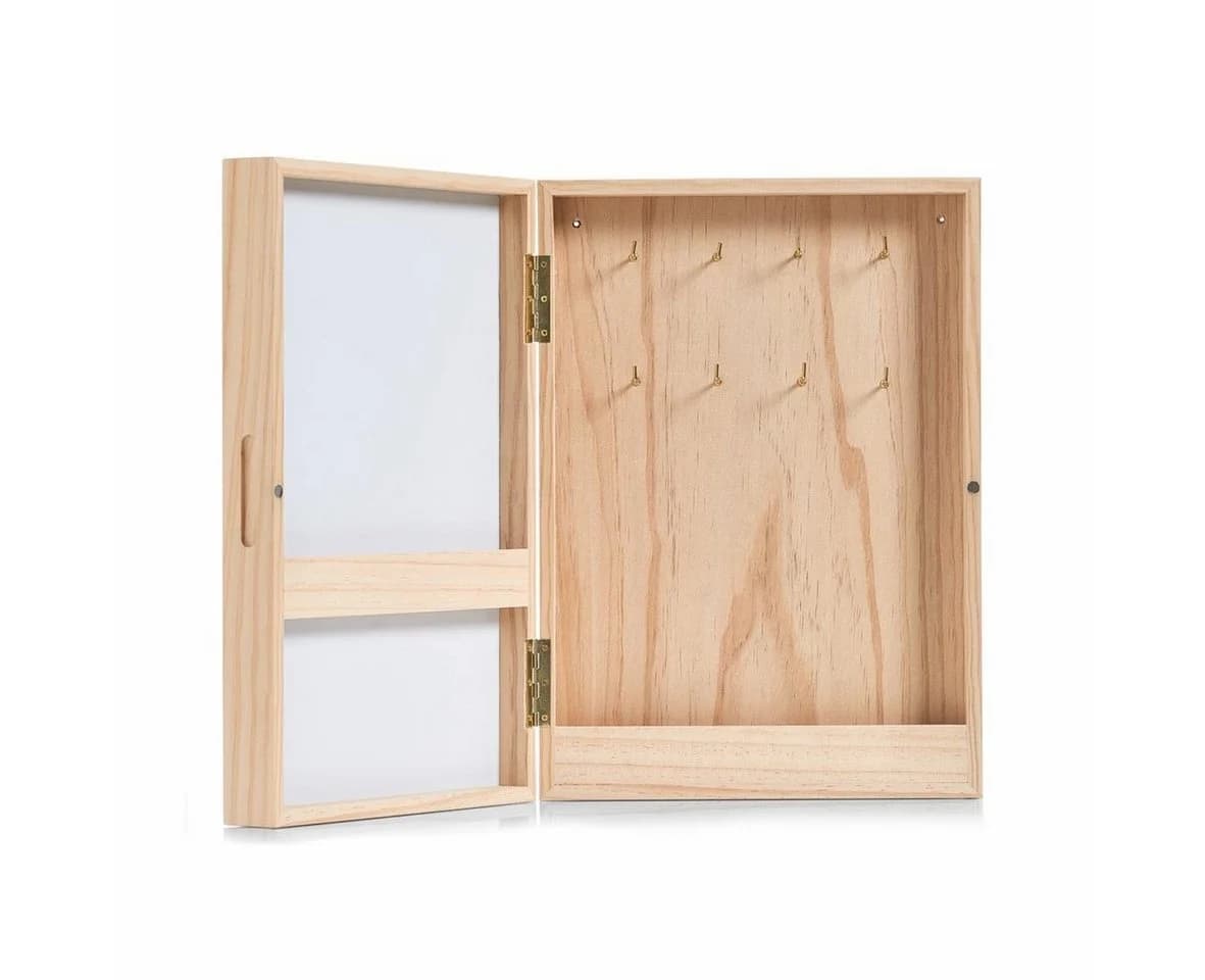 ZELLER PRESENT Schlüsselkasten Weiß Massivholz - Bild 5