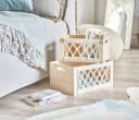 Zeller Present Dekokiste Aufbewahrungskiste Boho Holz Makramee-Design Bild 5