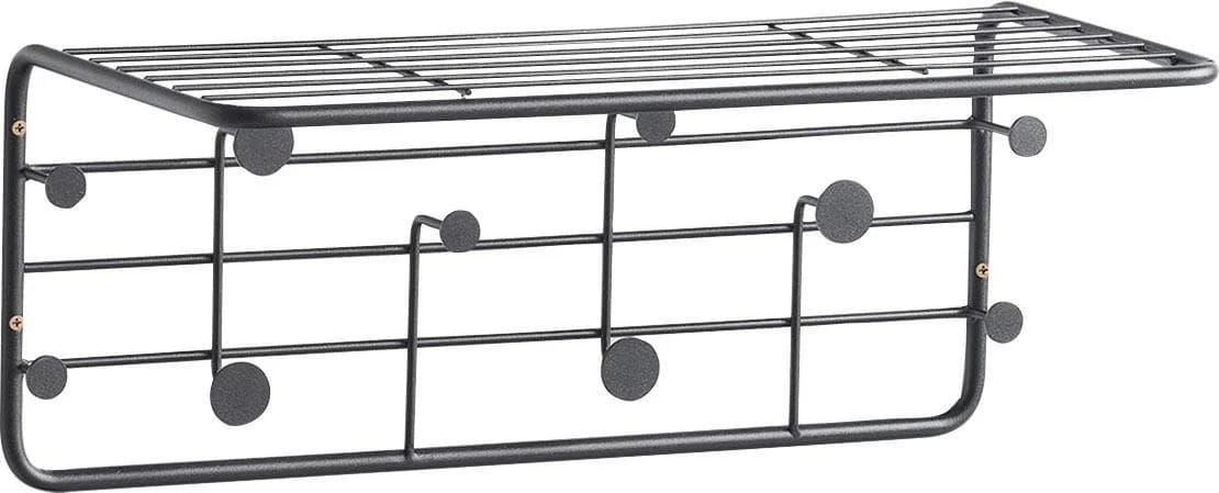 ZELLER Garderobenleiste PRESENT Schwarz Metall Industrial
