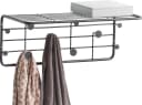 ZELLER Garderobenleiste PRESENT Schwarz Metall Industrial Bild 2