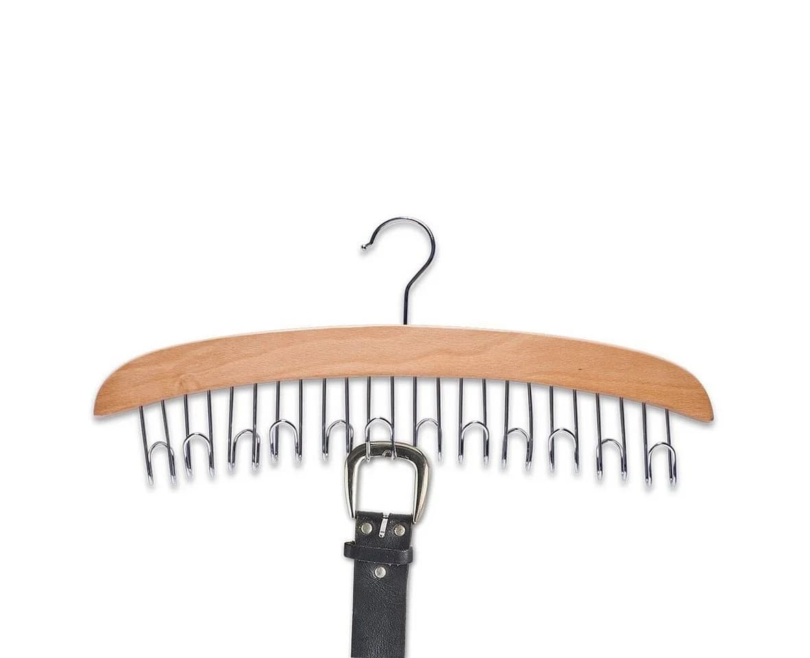 Zeller Present Gürtelhalter Buche/Metall verchromt