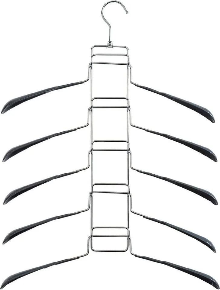 Zeller Present Mehrfach-Kleiderbügel Grau Metall 5-tlg. - Bild 2