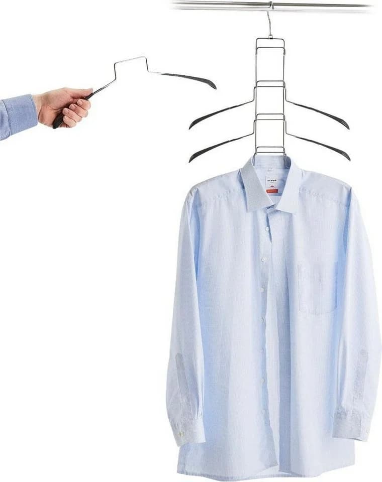 Zeller Present Mehrfach-Kleiderbügel Grau Metall 5-tlg. - Bild 4