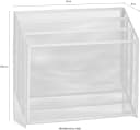 Zeitungsständer ZELLER PRESENT Mesh Silber Metall Bild 3