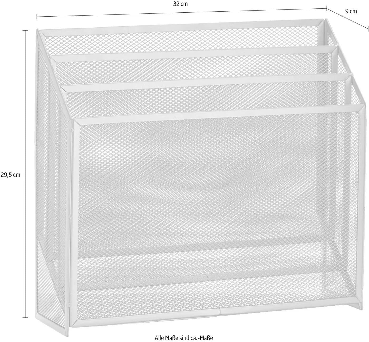 Zeitungsständer ZELLER PRESENT Mesh Silber Metall - Bild 3