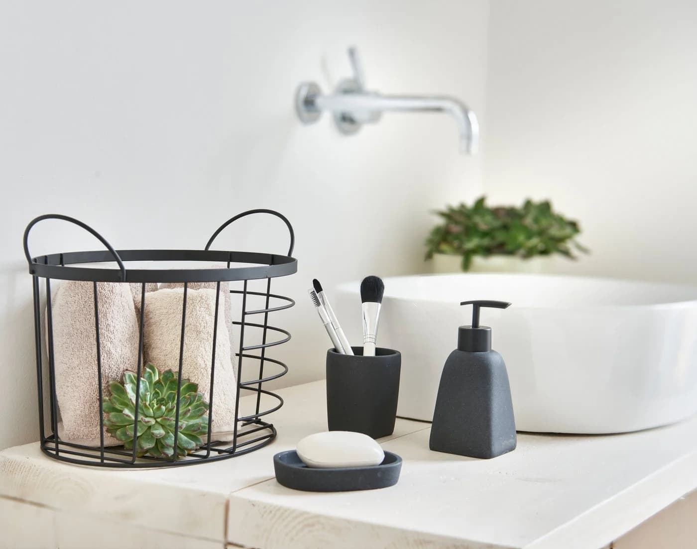 Zeller Present Aufbewahrungskorb Metall Schwarz Industrial Design