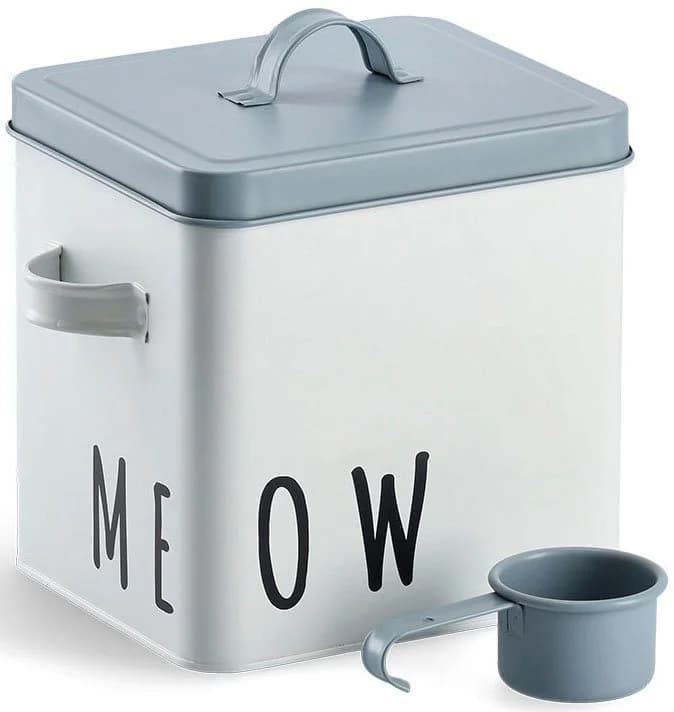 Vorratsdose ZELLER PRESENT Meow blau/weiß für Katzenfutter - Bild 2