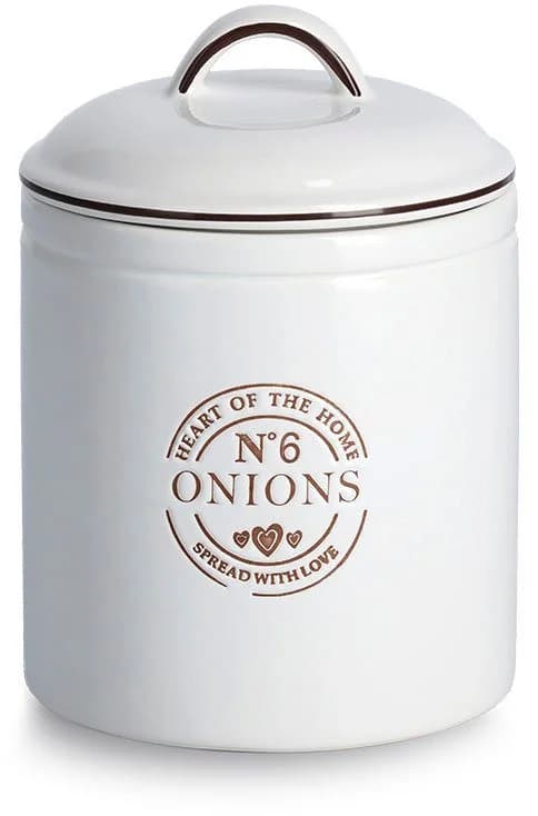 ZELLER PRESENT Vorratsdose Onions Weiß Dekorativ - Bild 2