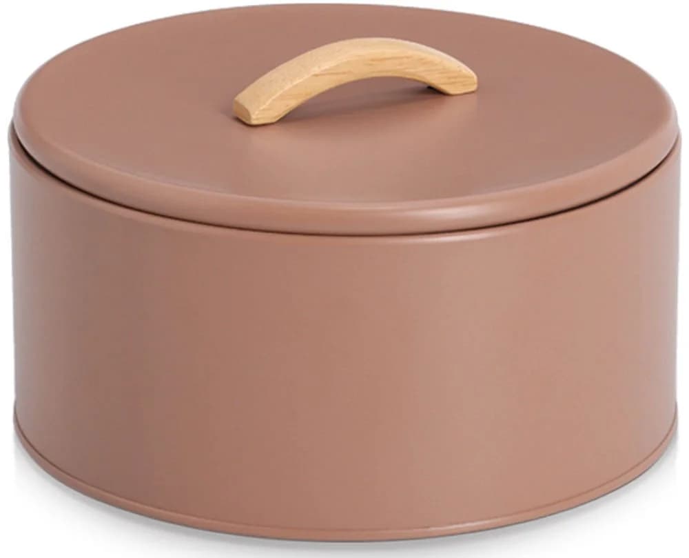 Zeller Present Aufbewahrungsbox 2400 ml, Metall, Mocha, Holzgriff, Aromaschutz - Bild 2