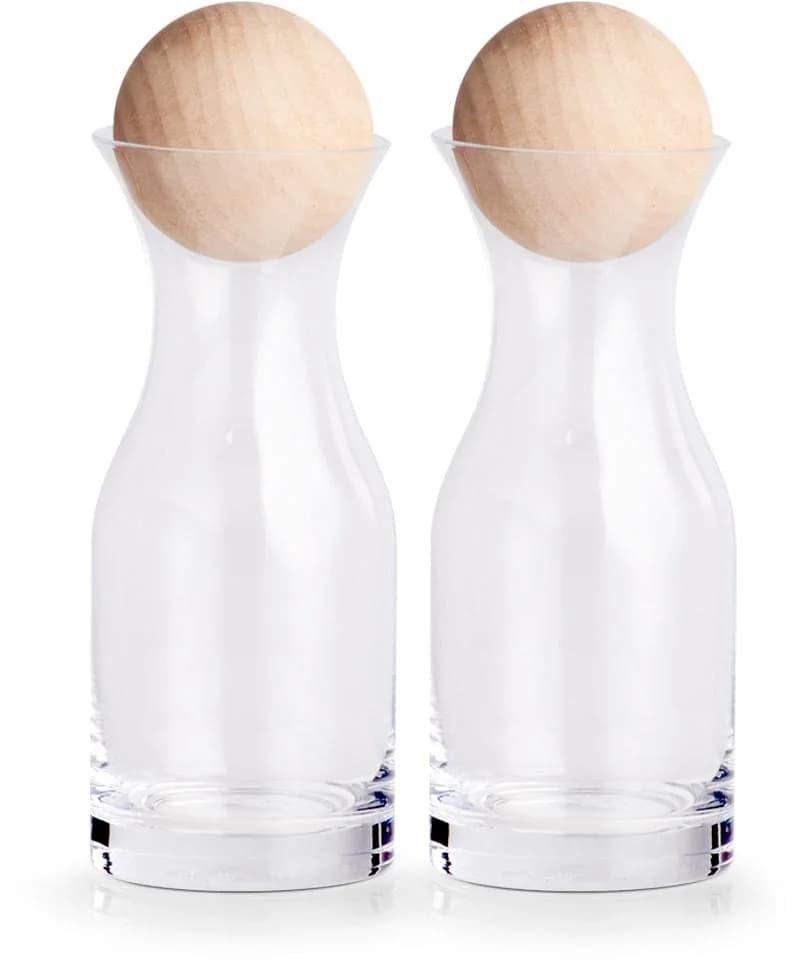 ZELLER PRESENT Karaffe Holzfarben Glas 250 ml