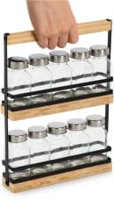 Zeller Present Gewürzständer Set 11-tlg. Glas/Metall/Bambus Bild 3