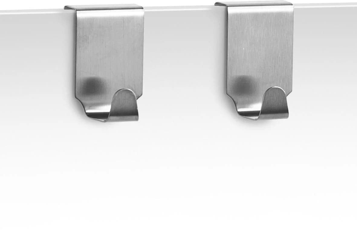 Zeller Present Türhaken Set 2-tlg. Silber Edelstahl Bohrfrei - Bild 4