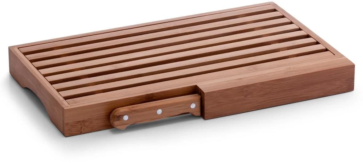 Zeller Present Brotschneidebrett Bambus inkl. Brotmesser