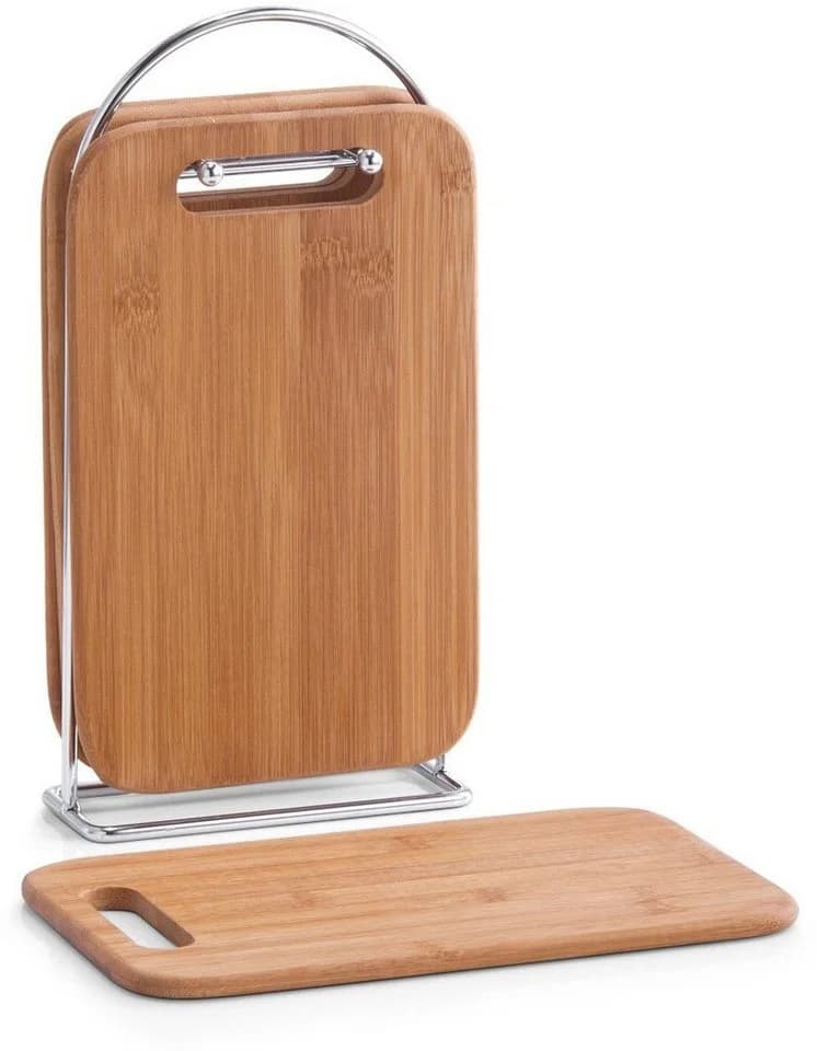 ZELLER PRESENT Frühstücksbrett Bambus 5-tlg. Schneidebretter - Bild 2