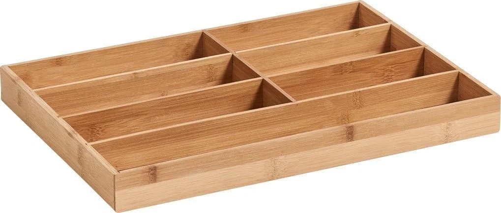 Zeller Present Besteckkasten Bamboo Beige Natur 7 Fächer - Bild 3
