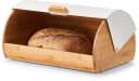 Brotkasten ZELLER PRESENT weiß Bambus Metall Bild 2