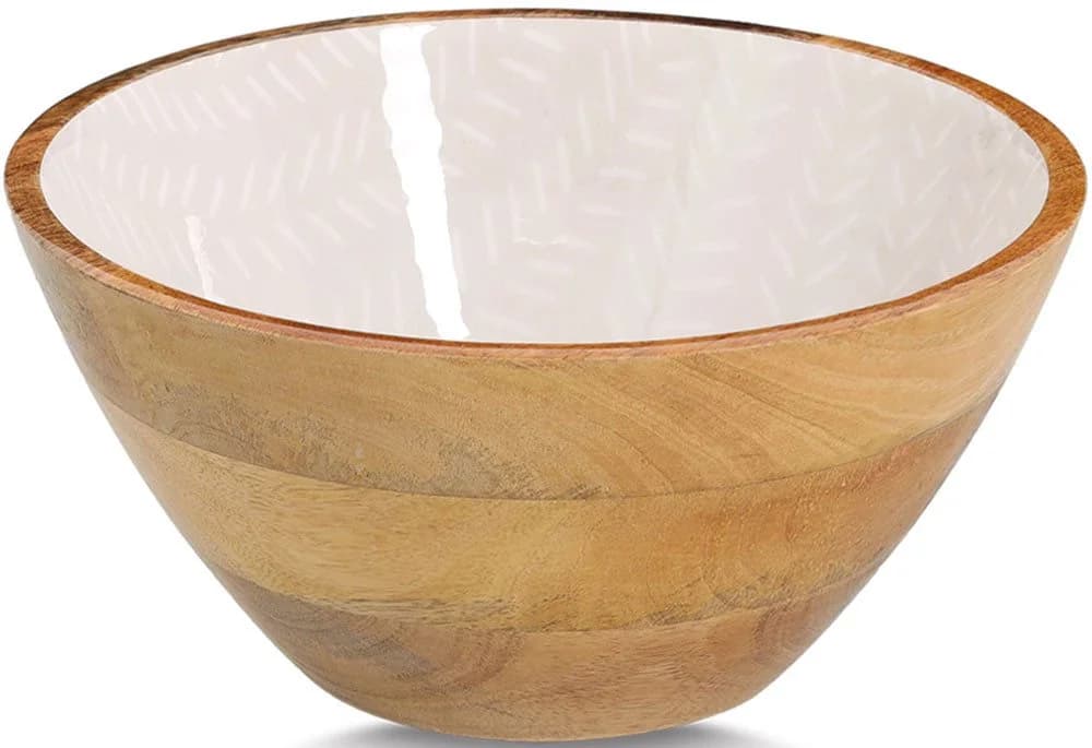 ZELLER Schale Mangoholz Beige 25cm Ø Massivholz - Bild 2