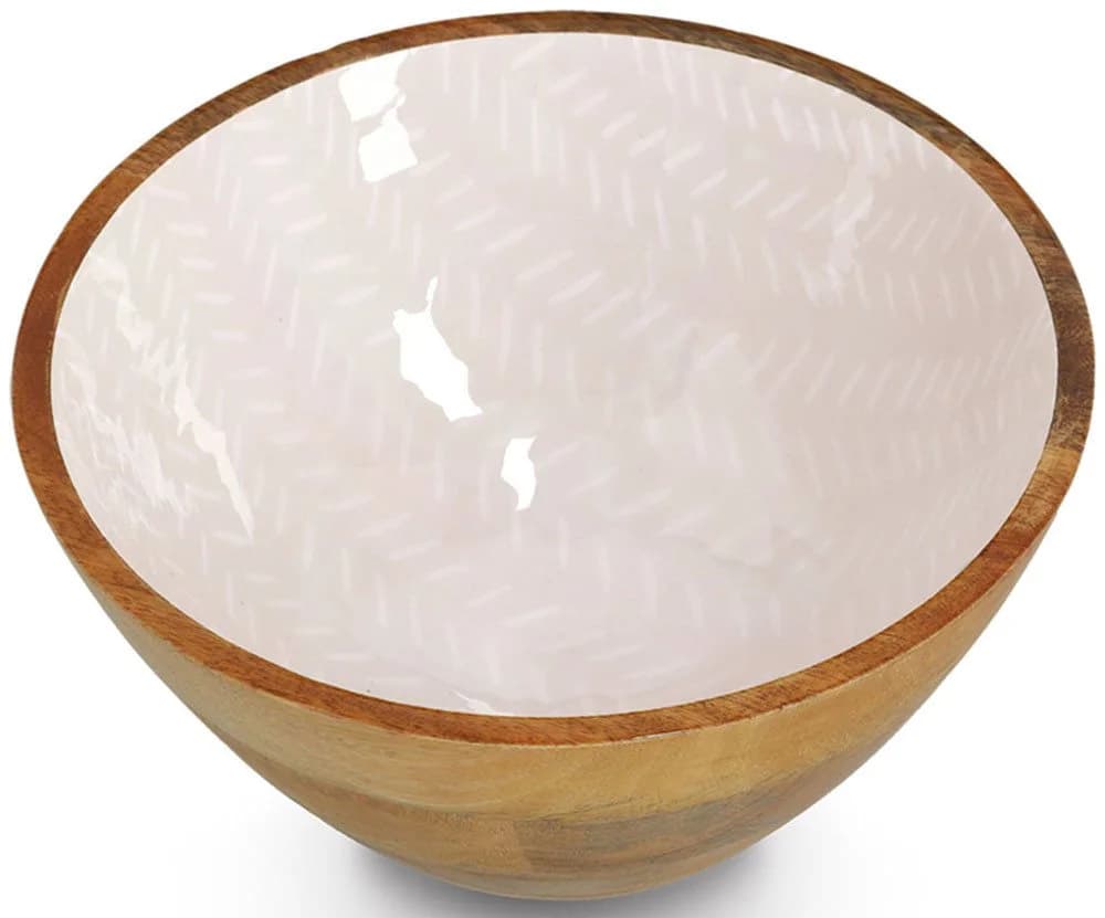 ZELLER Schale Mangoholz Beige 25cm Ø Massivholz - Bild 3